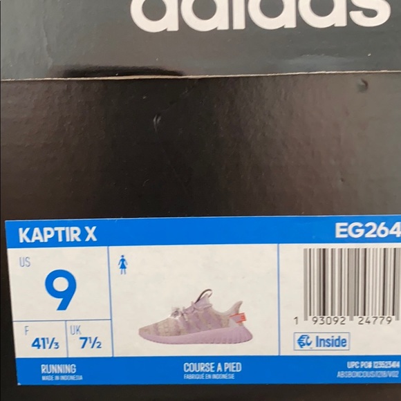 Adidas Kaptir X Light Purple Canvas Women Sneakers - Picture 9 of 10